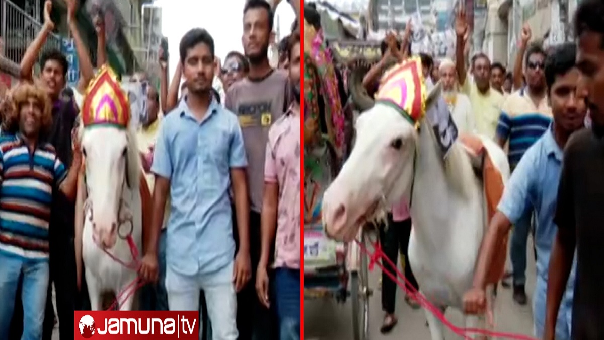কুসিক নির্বাচন: ঘোড়া নিয়ে মিছিল করায় স্বতন্ত্র প্রার্থীকে ৫০ হাজার টাকা জরিমানা