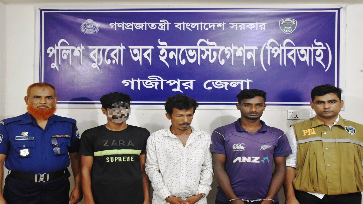 চুরির টাকার ভাগ চাওয়ায় খুন, দুই বছর পর গ্রেফতার ৩ আসামি