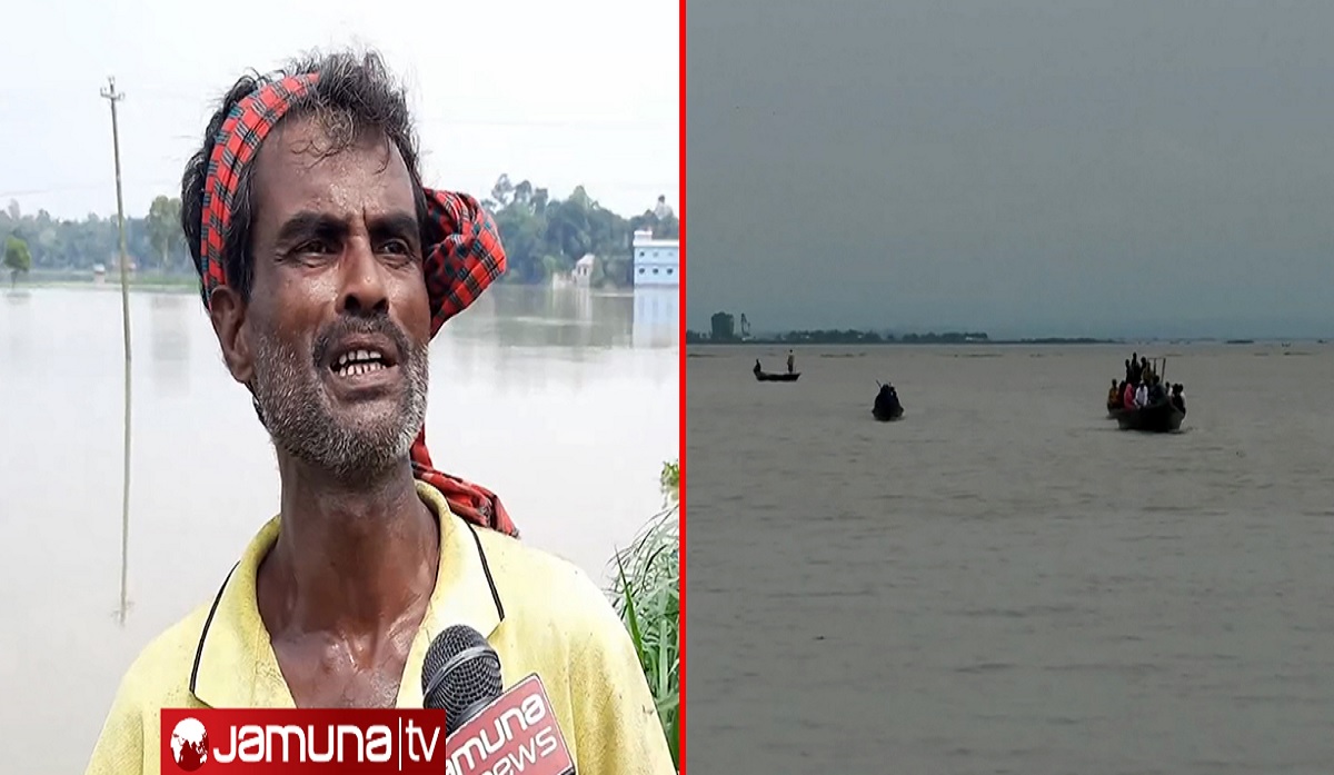 পাট চাষের ৬ বিঘা জমিই ভেসে গেছে, বাড়িতেও নেই খাবার; কৃষকের হাহাকার