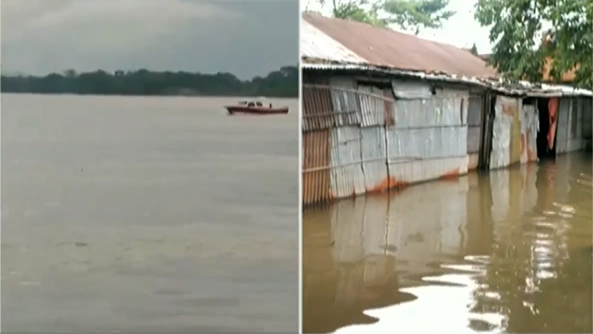 উজানের ঢল ও বৃষ্টিতে প্লাবিত সুনামগঞ্জের নতুন নতুন এলাকা