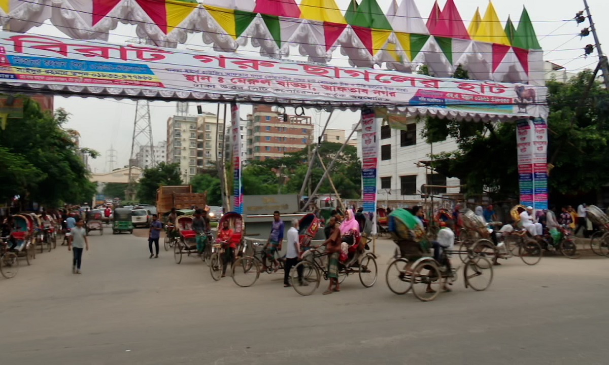 সেজে উঠছে রাজধানীর কোরবানির পশুর হাটগুলো