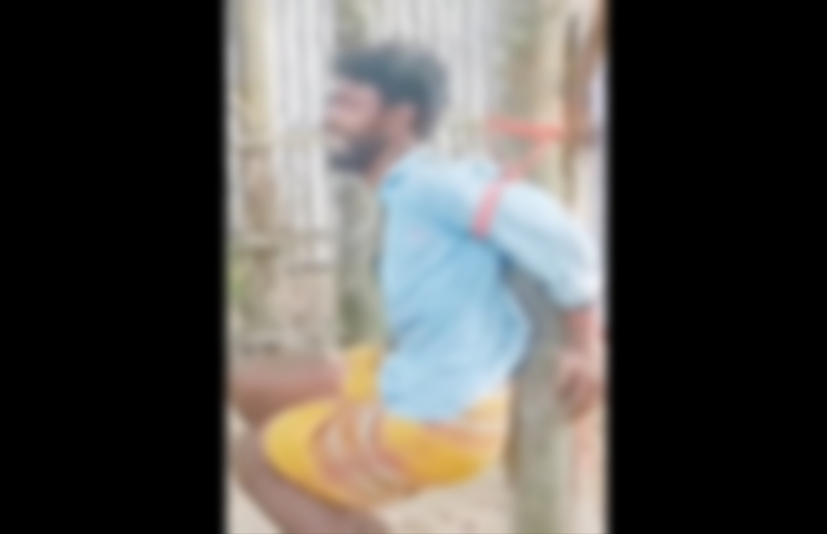 কুড়িগ্রামে চুরির অপবাদ দিয়ে গাছের সাথে বেঁধে যুবককে নির্যাতন