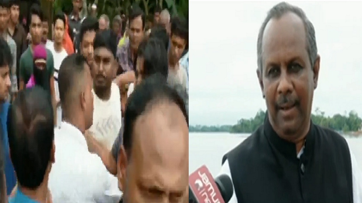 বন্যাকবলিত এলাকা পরিদর্শনে গিয়ে তোপের মুখে এমপি মানিক