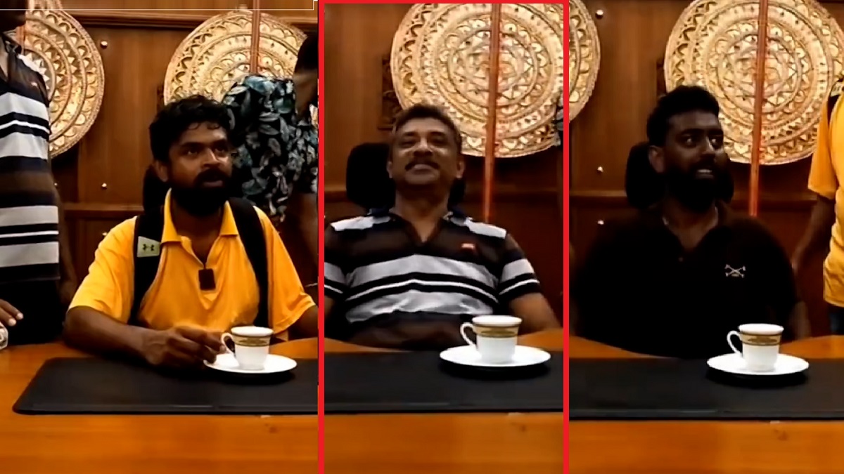 শ্রীলঙ্কায় প্রেসিডেন্টের চেয়ারে বসতে সাধারণ মানুষের লাইন