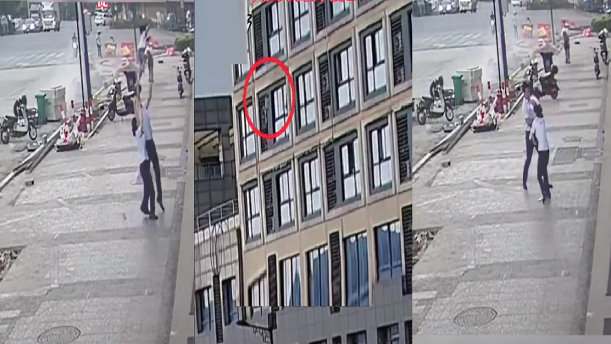 চীনে পাঁচ তলা থেকে পড়ে যাওয়া শিশুকে ধরে জীবন বাঁচালেন যুবক