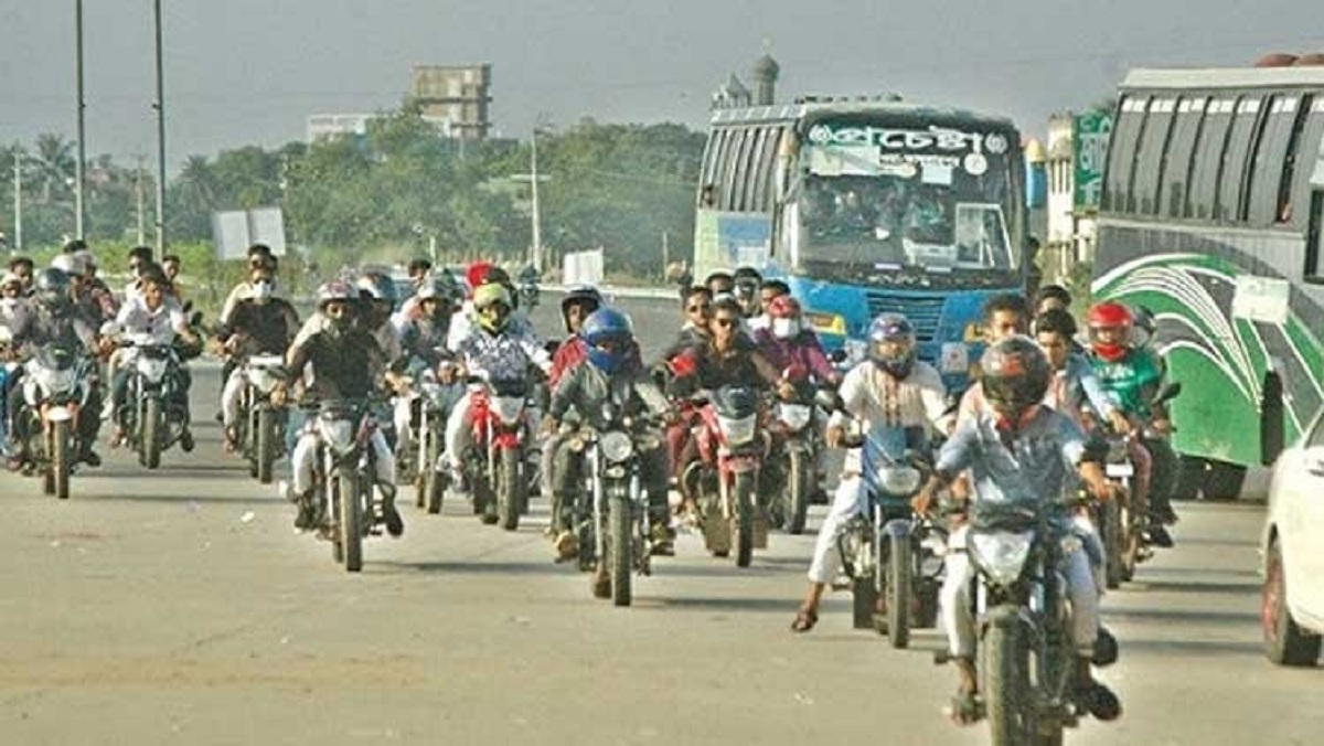 আন্তঃজেলা পর্যায়ে মোটরসাইকেল চলাচল বন্ধের সিদ্ধান্ত অব্যাহত রাখার সুপারিশ