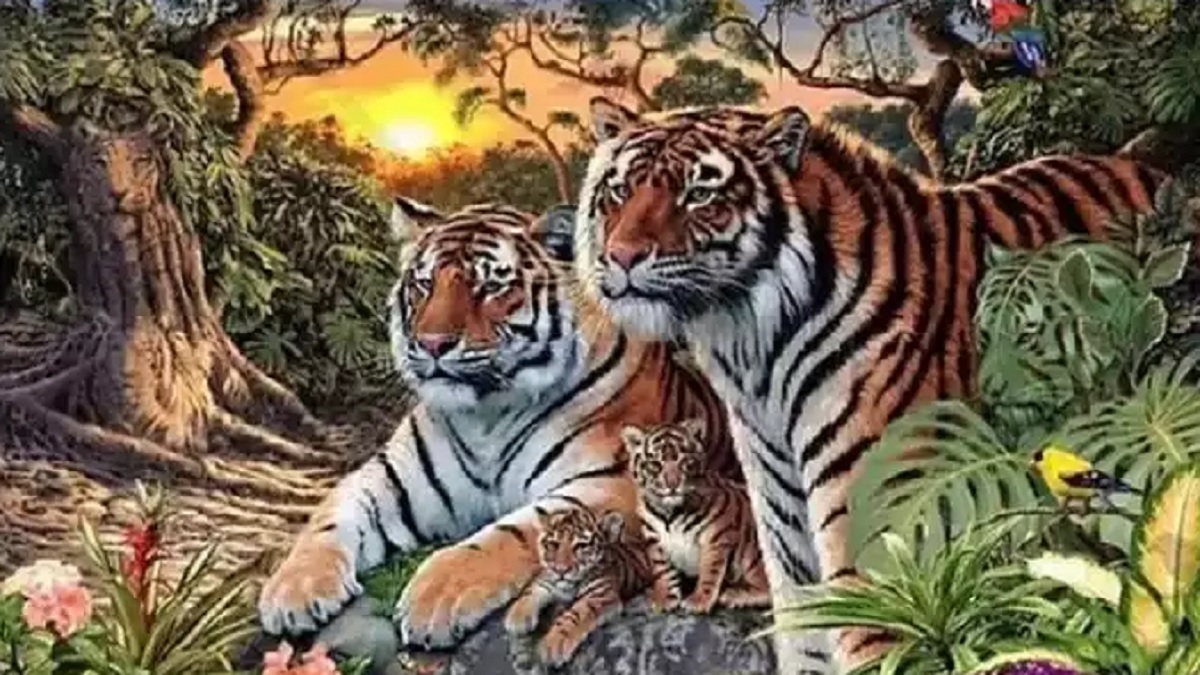 এই ছবিতে লুকিয়ে রয়েছে ১৬টি বাঘ! খুঁজে বের করার চ্যালেঞ্জ নিন