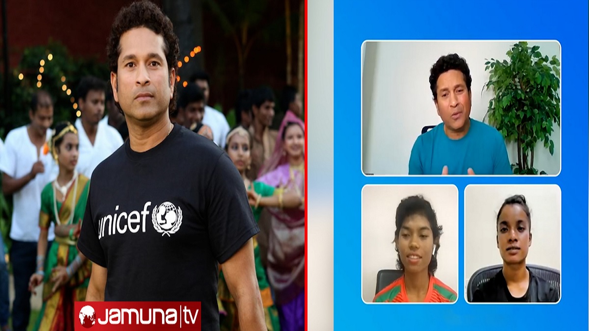 ভার্চুয়াল আড্ডায় মারিয়ার সাথে শচীনের বাংলায় শুভেচ্ছা বিনিময়