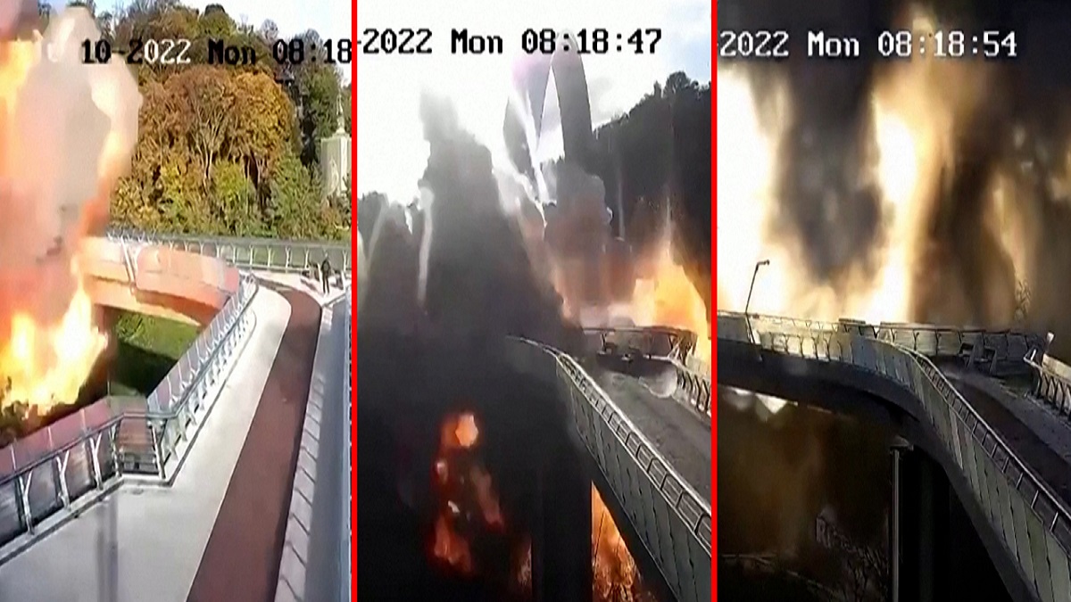 কিয়েভে তীব্র হামলা, ইউক্রেনের ক্লিচকো ব্রিজ উড়িয়ে দিলো রাশিয়া