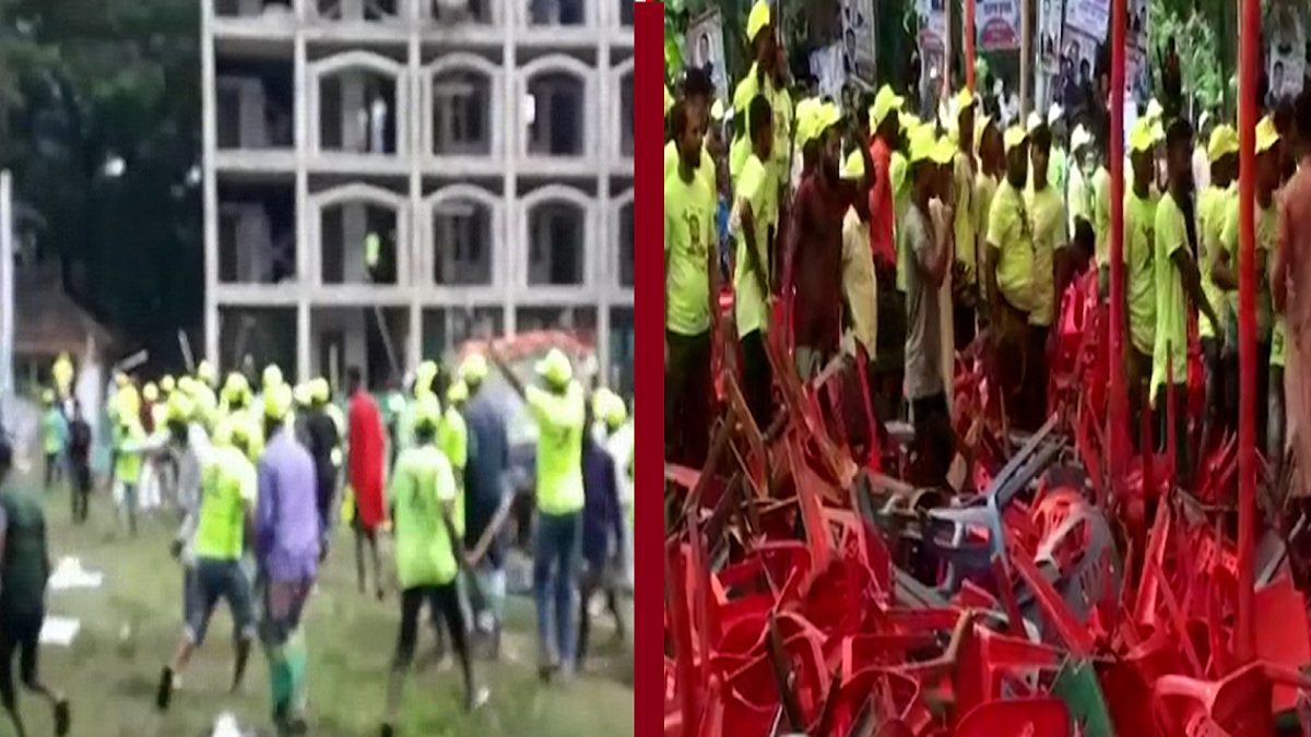 লক্ষ্মীপুরে মঞ্চের সামনে বসাকে কেন্দ্র করে আ.লীগের দু’পক্ষের সংঘর্ষে আহত ১০