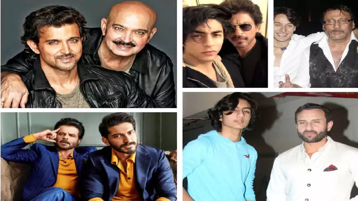 পর্দায় বাবা-সন্তান