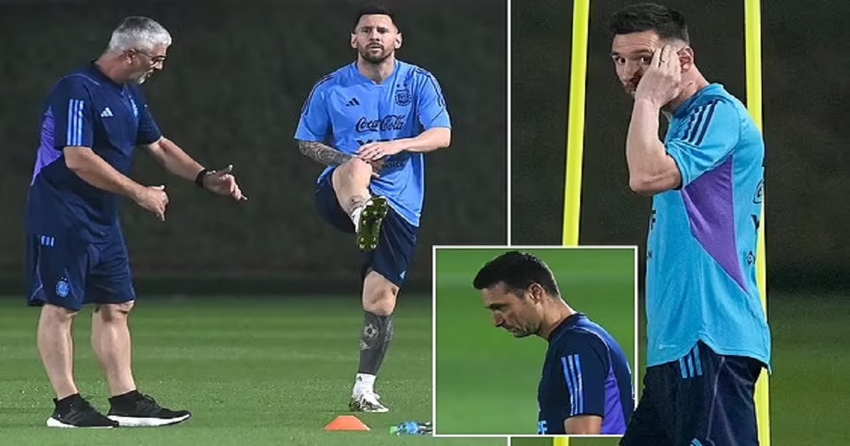 দলের সাথে অনুশীলনে নেই মেসি!