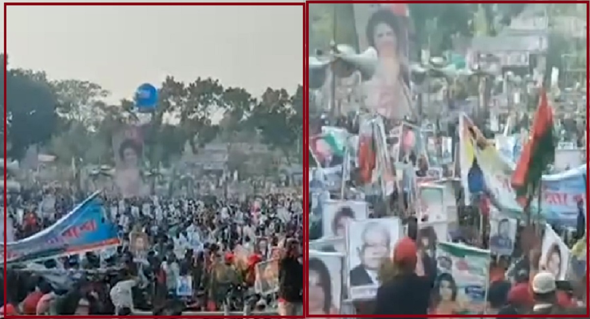 ফরিদপুরে চলছে বিএনপির গণসমাবেশ