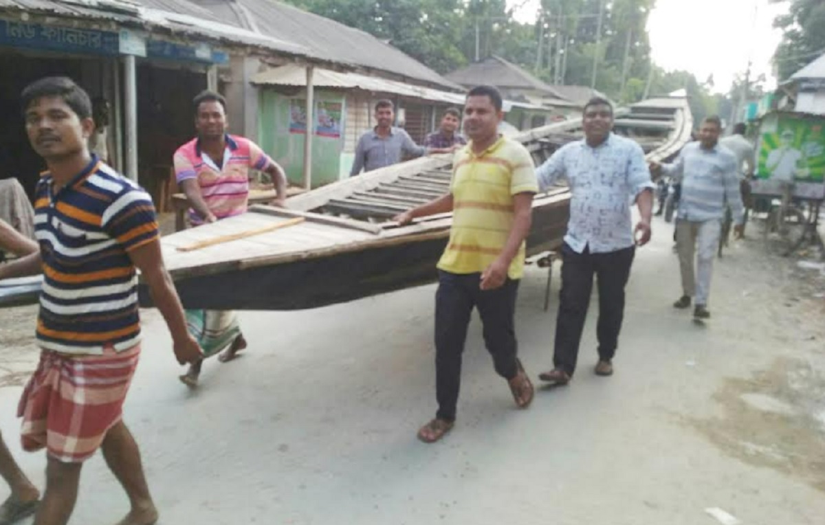 কুড়িগ্রামে ২৭ কেজি গাঁজাসহ নৌকা উদ্ধার