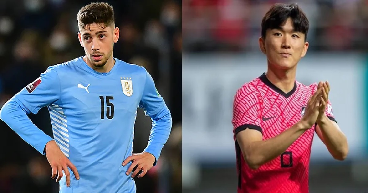 উরুগুয়ে-দক্ষিণ কোরিয়ার শুরুর একাদশ