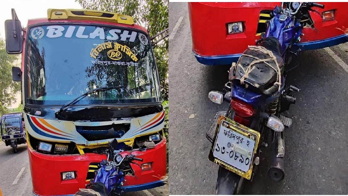 বোয়ালমারীতে বাসের চাপায় প্রাণ গেলো স্বাস্থ্যকর্মীর