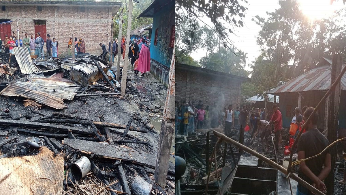নোয়াখালীতে গ্যাস সিলিন্ডার বিস্ফোরণে বাড়ি পুড়ে ছাই, নিহত ১