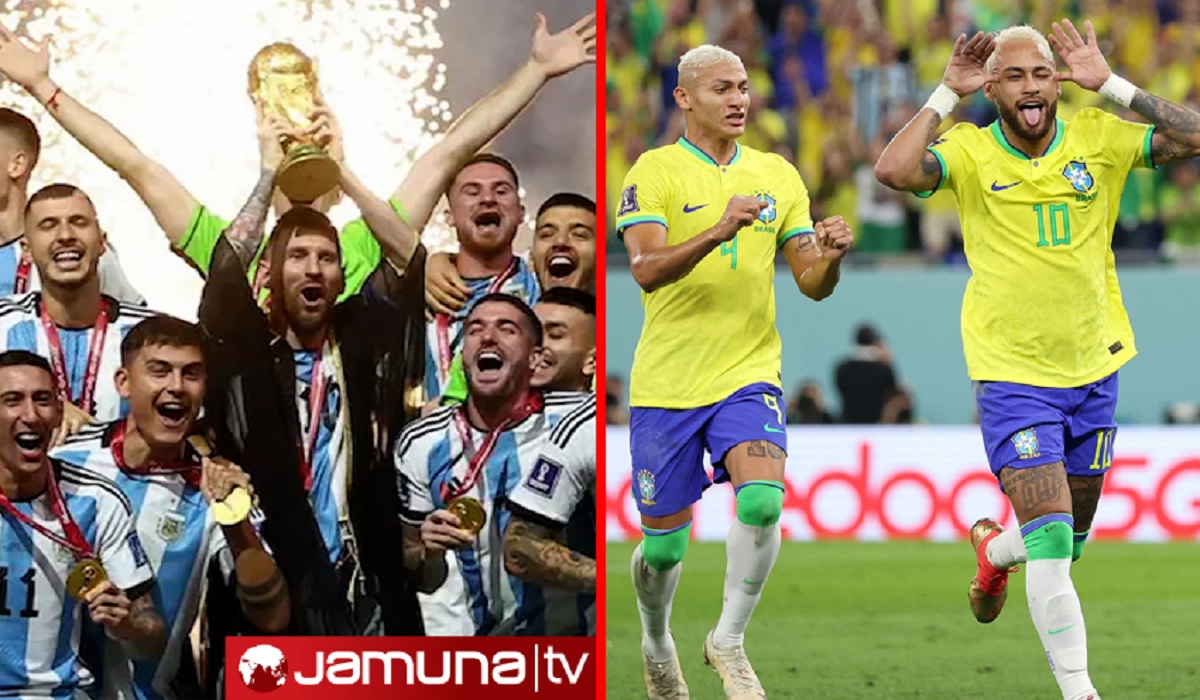 বিশ্বকাপ ইতিহাসে সফলতমদের তালিকায় তিনে আর্জেন্টিনা, শীর্ষে ব্রাজিল