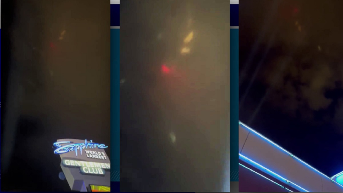 লাস ভেগাসের আকাশে ভেসে উঠলো রহস্যময় আলো (ভিডিও)