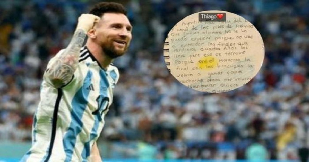 মেসিকে তার সন্তানের আবেগঘন চিঠি