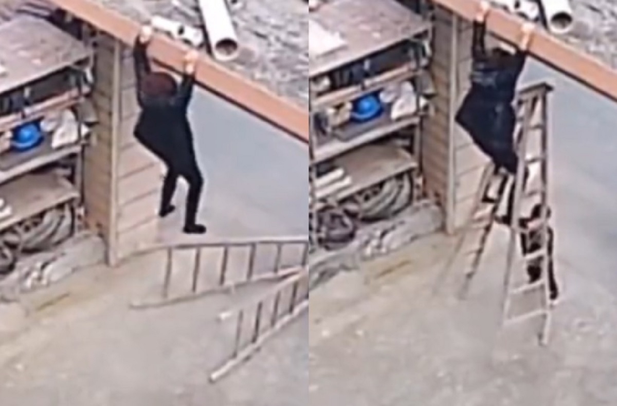 উপস্থিত বুদ্ধি দিয়ে মাকে বিপদের হাত থেকে বাঁচালো ছোট্ট শিশু (ভিডিও)