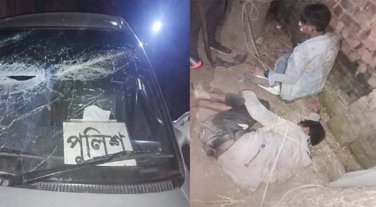 গাড়িতে পুলিশের স্টিকার লাগিয়ে গরু চুরির চেষ্টা, আটক ২