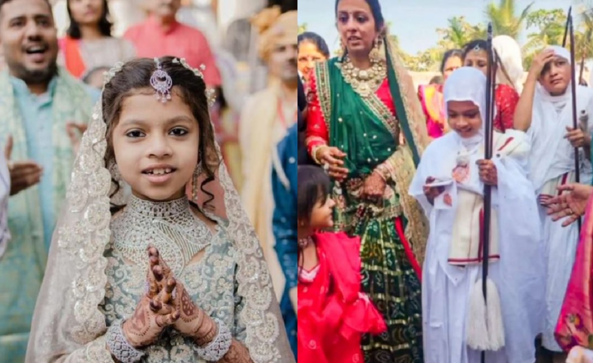 সন্ন্যাসজীবনে পা রাখলো সুরাটের ডায়মন্ড ব্যবসায়ীর ৯ বছরের মেয়ে