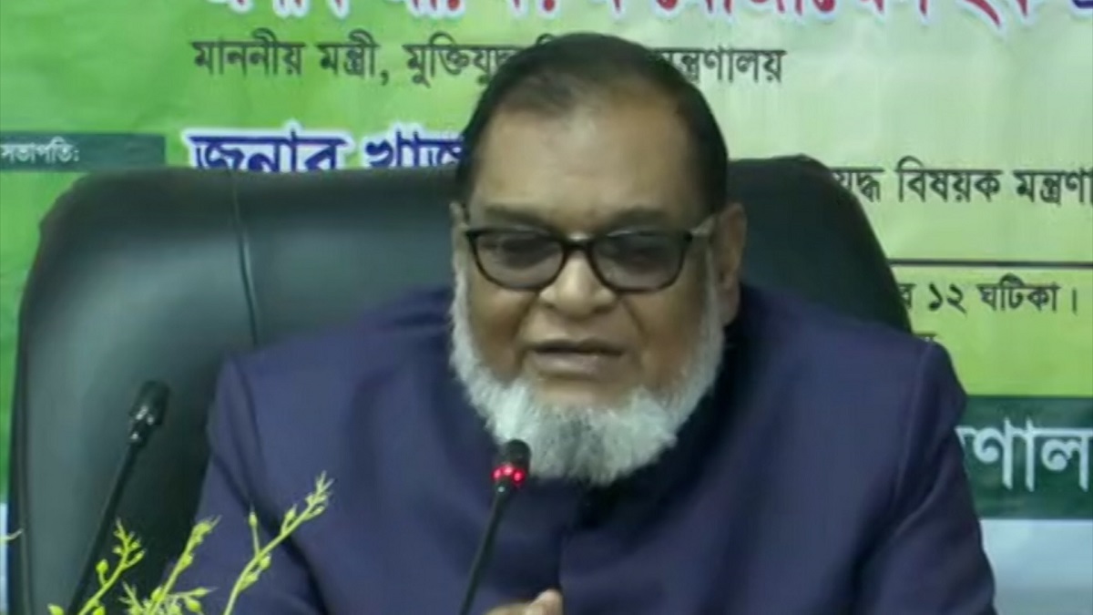 যুদ্ধাহতদের ভাতা বৃদ্ধি না হওয়ায় মুক্তিযুদ্ধ বিষয়ক মন্ত্রীর দুঃখ প্রকাশ