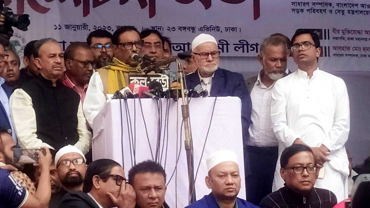 ৫৪টি দল শেখ হাসিনার বিরুদ্ধে, তারা ঘোড়ার ডিম পাড়বে: ওবায়দুল কাদের