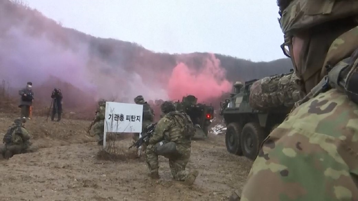 যুক্তরাষ্ট্র-দক্ষিণ কোরিয়ার যৌথ মহড়া, অত্যাধুনিক অস্ত্রসরঞ্জাম নিয়ে যুদ্ধকৌশল প্রশিক্ষণ