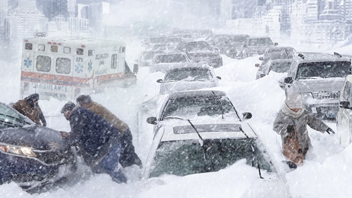 ঝড়-ভারী তুষারপাতে বিপর্যস্ত যুক্তরাষ্ট্রের একাংশ