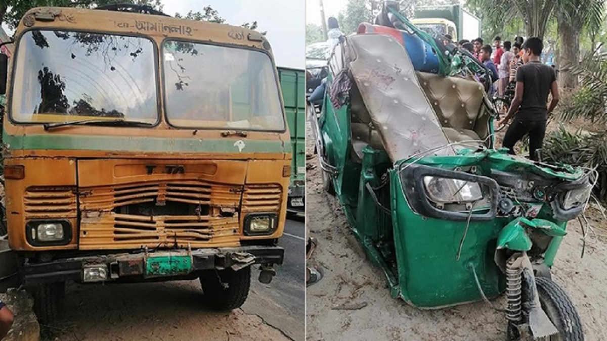 জয়পুরহাটে ট্রাক-সিএনজির সংঘর্ষে প্রাণ গেলো ৫ জনের