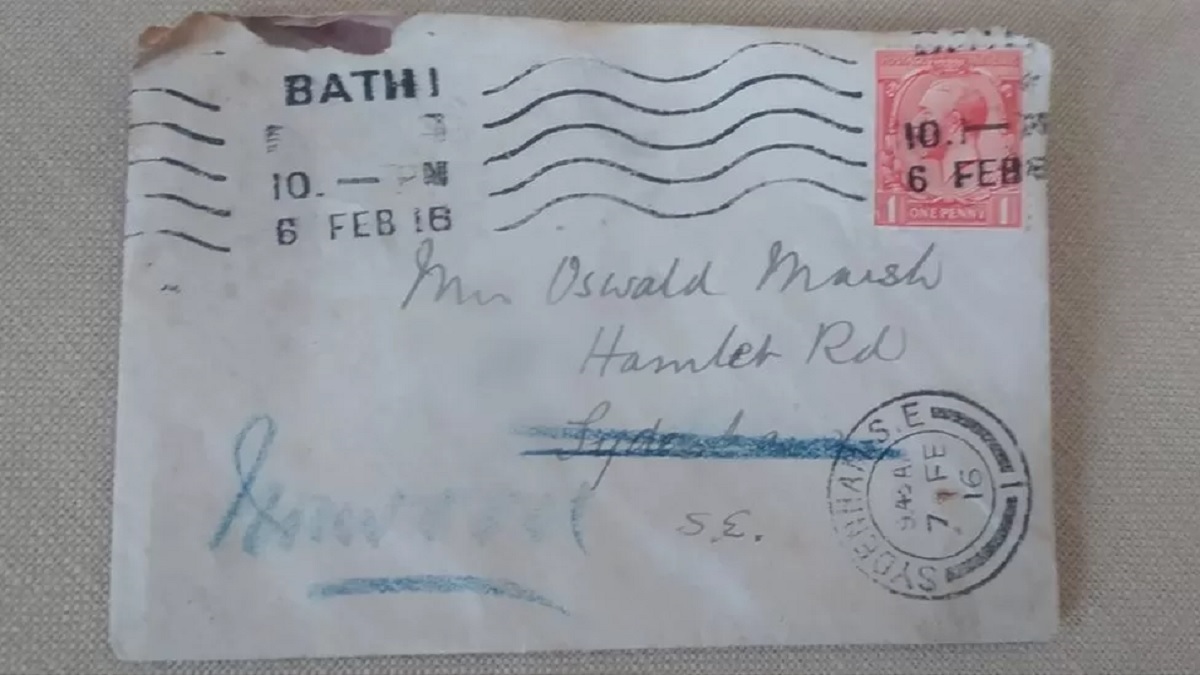 ১০০ বছর পর গন্তব্যে পৌঁছালো চিঠি