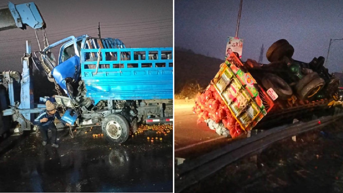 মাওয়া এক্সপ্রেসওয়েতে ট্রাক-পিকআপ সংঘর্ষ, আহত-৩