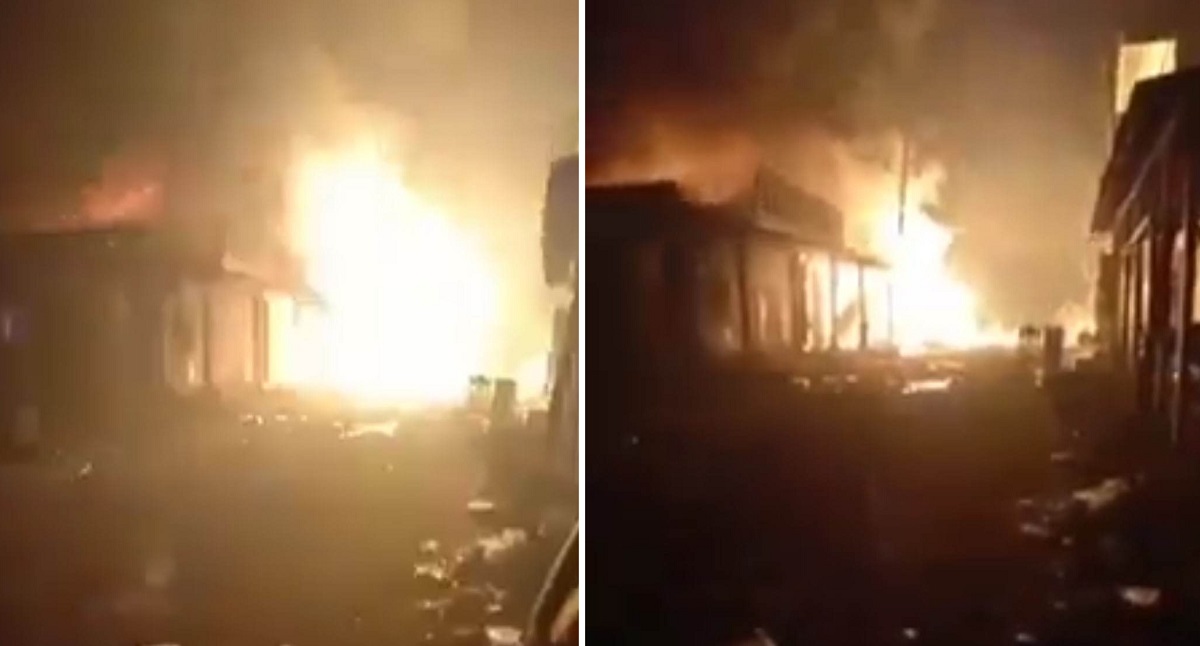 সুবর্ণচরে গভীর রাতে আগুনে ভস্মীভূত ৬ দোকান