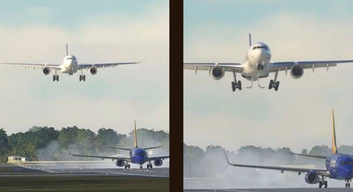 উড্ডয়নের সময় রানওয়েতে ধেয়ে আসে আরেক বিমান, লোমহর্ষক মুহূর্তের ভিডিও ভাইরাল (ভিডিও)