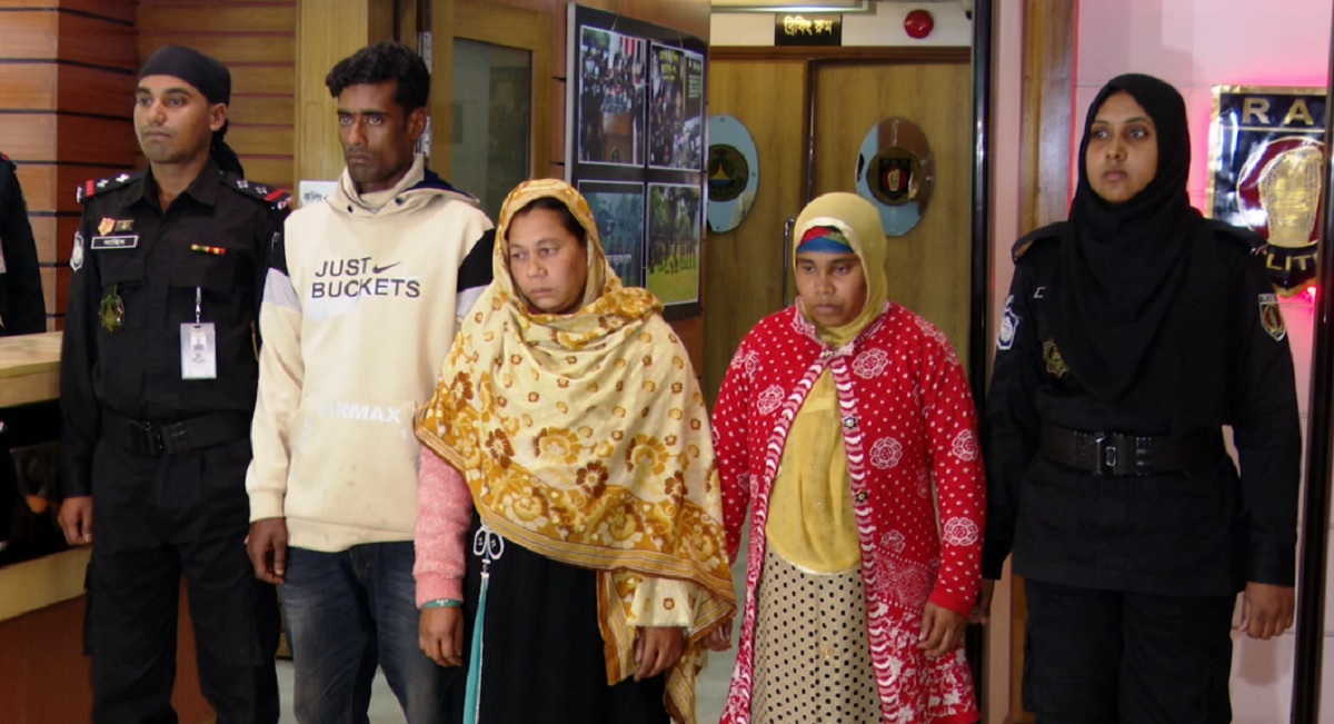 সাড়ে পাঁচ কোটি টাকা মূল্যের হেরোইনসহ ৩ মাদক ব্যবসায়ী গ্রেফতার