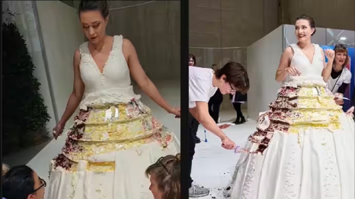 ‘পরিধানযোগ্য কেক’ বানিয়ে এবার বিশ্বকে তাক লাগালো সুইস বেকার (ভিডিও)