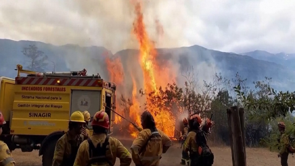 আর্জেন্টিনায় ভয়াবহ দাবানল, সাড়ে ৫ লাখ একর বনভূমি পুড়ে ছাই