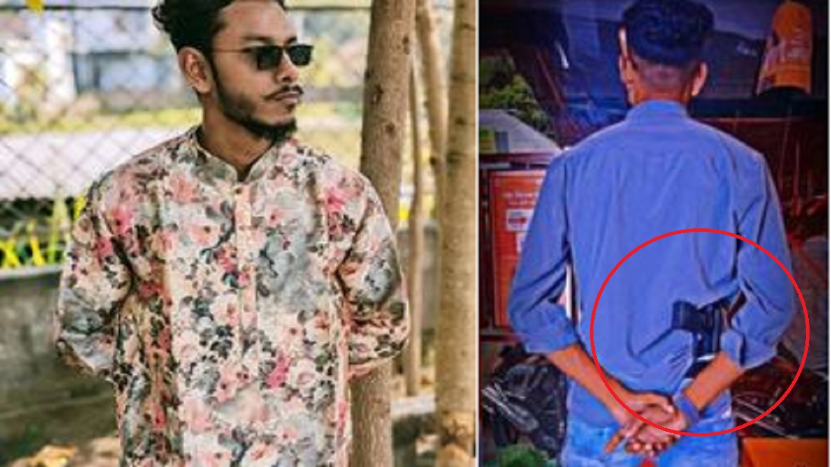 কোমরে খেলনা পিস্তল গুঁজে ফেসবুকে ছাত্রলীগ নেতার ছবি পোস্ট!