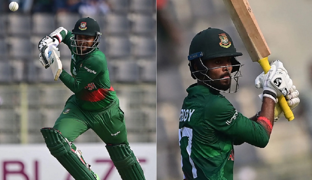 সাকিব-হৃদয়ের ব্যাটে ওয়ানডেতে বাংলাদেশের সর্বোচ্চ রানের রেকর্ড