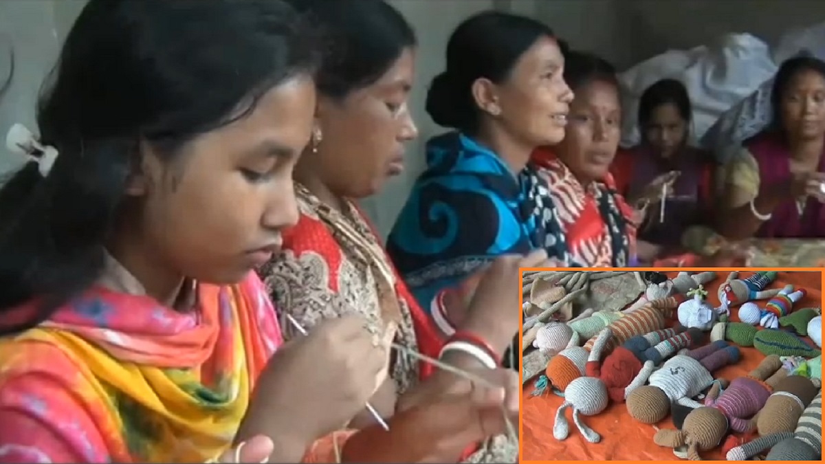 দিনাজপুরের পুতুল তৈরির গ্রাম, সুতা-তুলার বুননে জন্ম নিচ্ছে সাবলম্বী হওয়ার গল্প