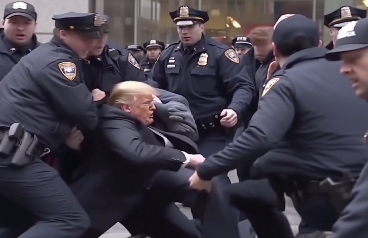 ট্রাম্পকে গ্রেফতারের গুজব, ভাইরাল এডিটেড ছবি