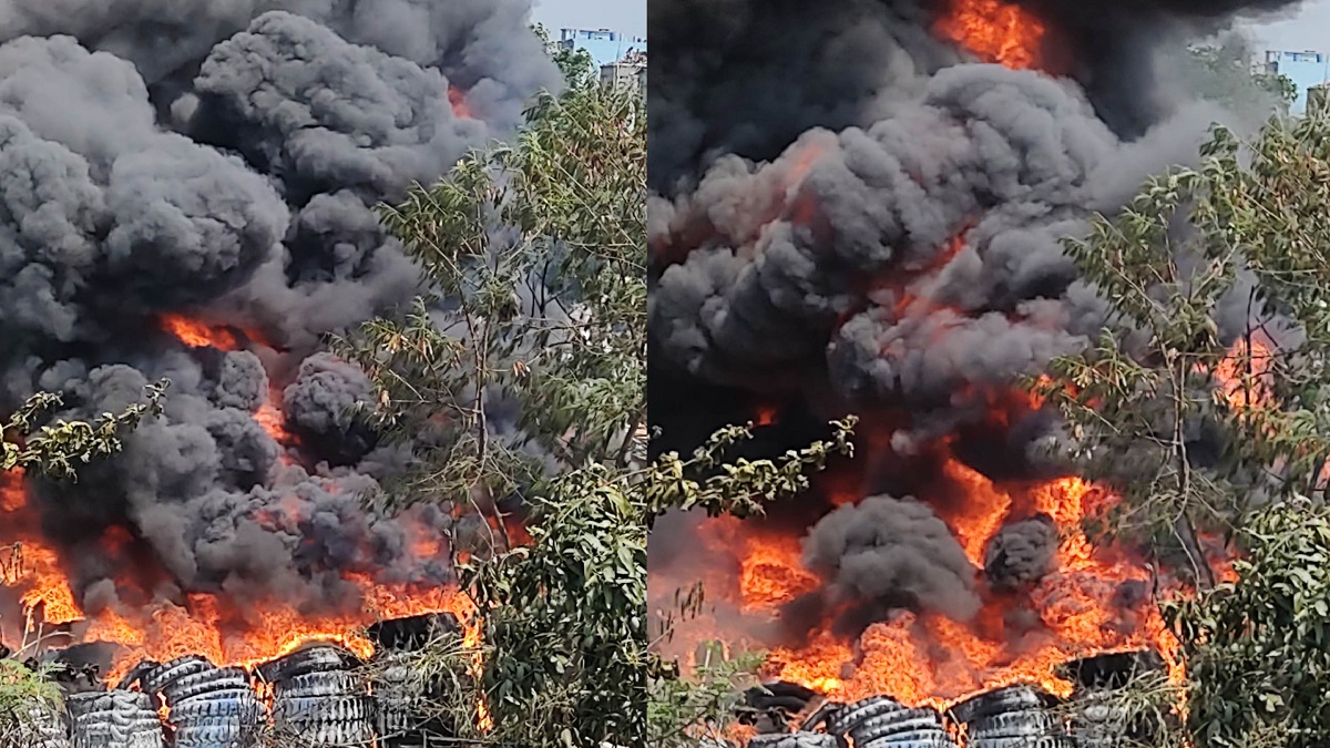 চট্টগ্রামের দেওয়ানহাটে পরিত্যক্ত টায়ার গুদামে আগুন, নিয়ন্ত্রণে ৪ ইউনিট
