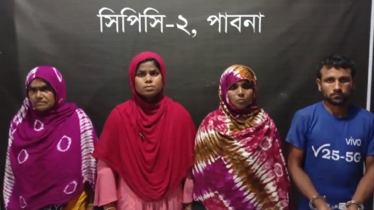 ঈশ্বরদীতে কোটি টাকার হেরোইনসহ ৪ মাদক কারবারি আটক