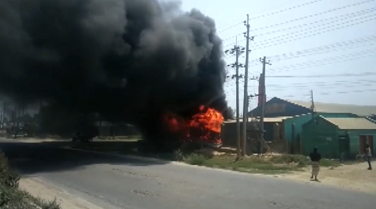 ব্রাহ্মণবাড়িয়ায় জ্বালানি তেলের দোকানে আগুন, ধ্বংস লক্ষাধিক টাকার ডিজেল