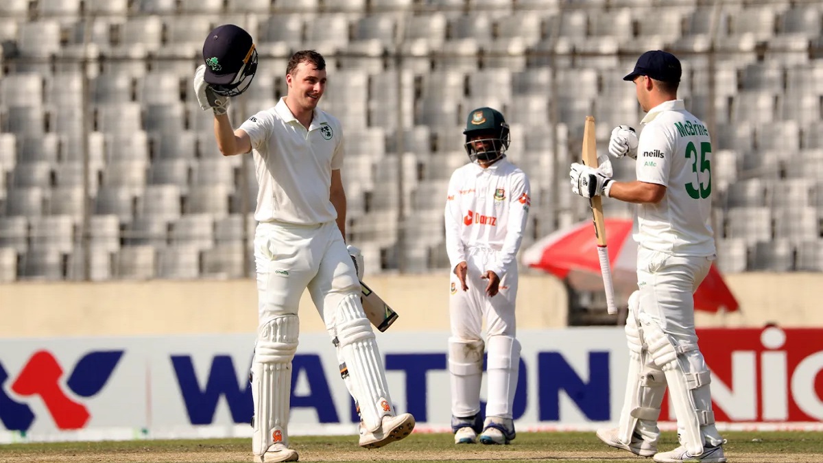 টাকারের সেঞ্চুরিতে তৃতীয় দিন নিজেদের করে নিলো আইরিশরা