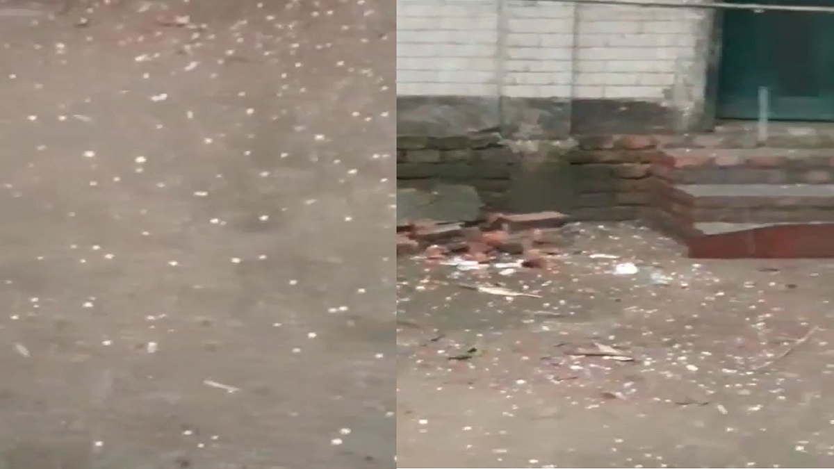 কুড়িগ্রামের ফুলবাড়ীতে শিলাবৃষ্টি