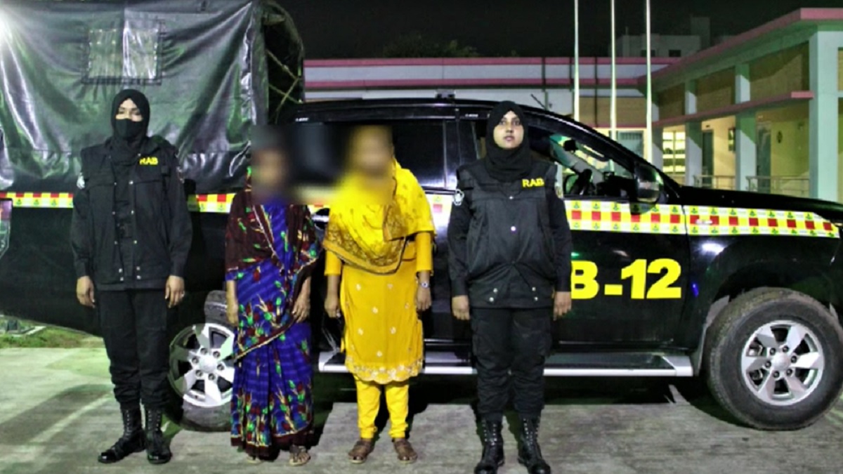 সিরাজগঞ্জে হেরোইনসহ মা-মেয়ে গ্রেফতার