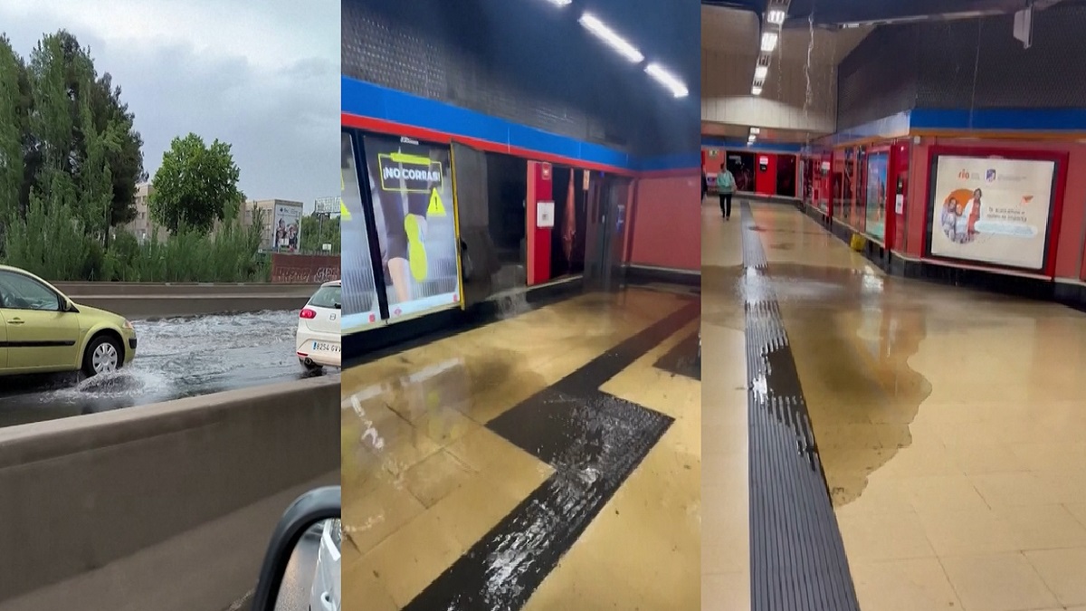 ভারি বৃষ্টি ও আকস্মিক বন্যায় বিপর্যস্ত স্পেনের রাজধানী মাদ্রিদ